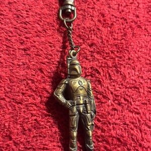 Vintage 1987 Star Wars Boba Fett LFL Bronze Keychain Pendant